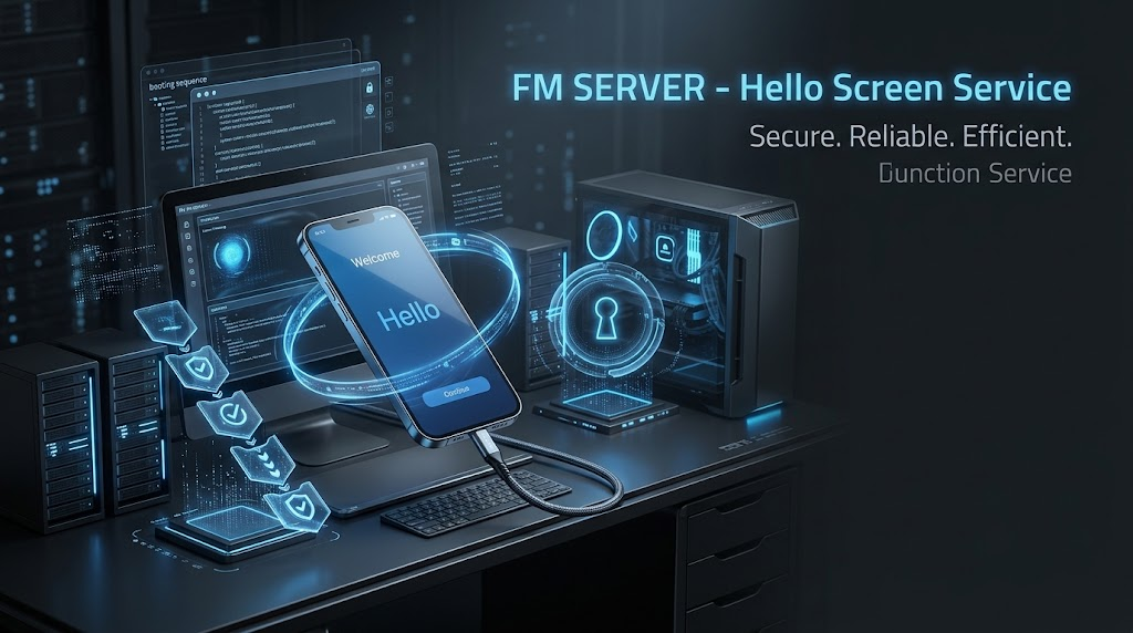 FM SERVER Hello Screen Service